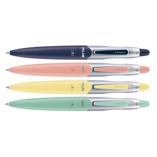 Picture of MILAN CAPSULE SILVER SERIES - BLUE INK PEN